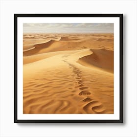 Footprints In The Sand Art Print