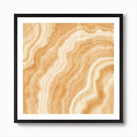 Golden Agate Texture 01 Art Print