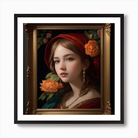 The Beautiful Girl Art Print