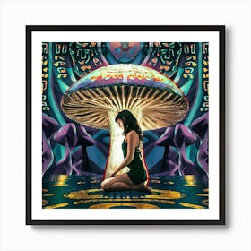 Psychedelic Mushroom Art Print