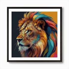 Lion Painting Art Print