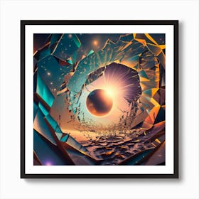 Shattered Glass Art Print