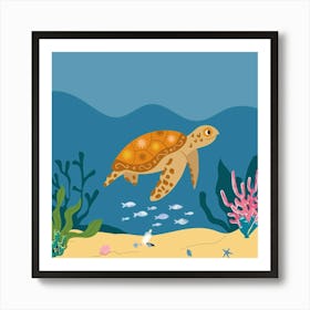 Sea Turtle Art Print