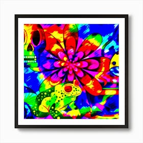 Psychedelic Frog Art Print