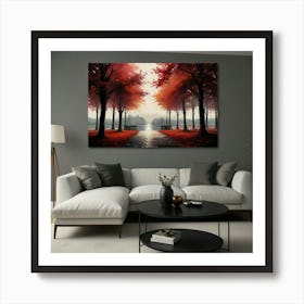 Beautiful Living Room Canvas Art Poster