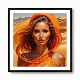 Bonito rostro de mujer arabe Art Print