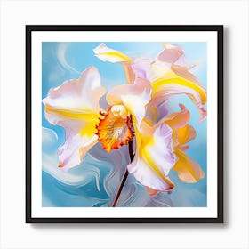 Orchid Flower Painting Art Print