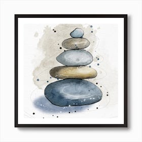 Zen Stones Art Print