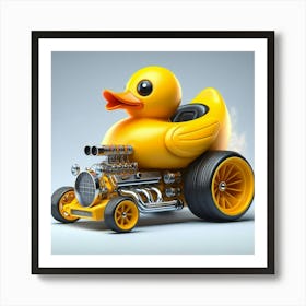 Rubber Duck Car 4 Art Print