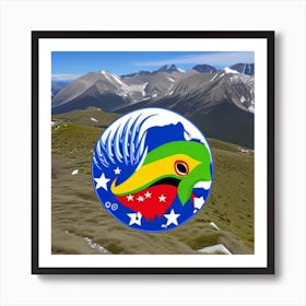 Colombia Flag Art Print