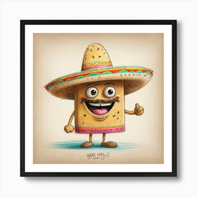 Mexican Pizza Art Print