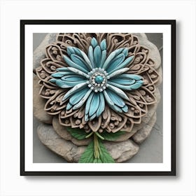 Blue Flower Art Print