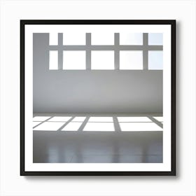 White Room With Windows 1 Art Print