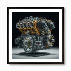 Bmw I8 Engine Art Print