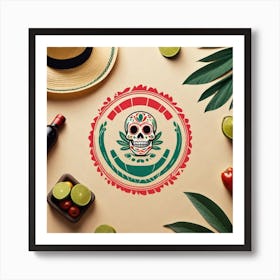 Mexican Skull 97 Art Print