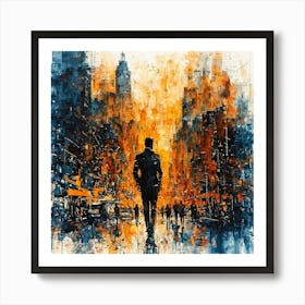 Man In The City Art Print