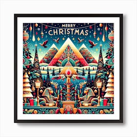 Christmas in Egypt Culture Art Print