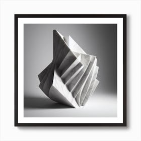 Abstract Marble Sculpture Art Print