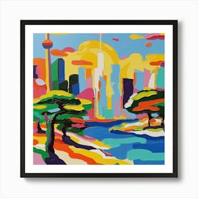 Abstract Travel Collection Toronto Canada 9 Art Print