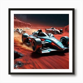 Space Racers Art Print