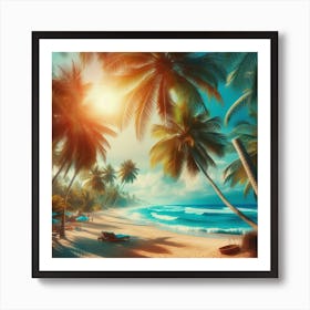 Tropical Beach 2 Art Print