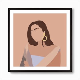 Jackie Square Art Print