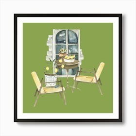 Table And Chairs Art Print