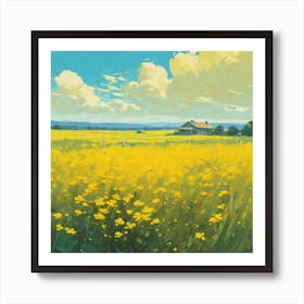 Yellow Field 2 Art Print