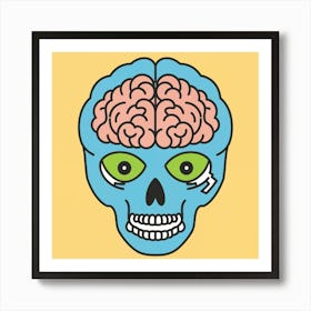 Brain Skull Art Print