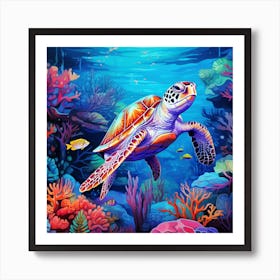 Sea Turtle Art Print