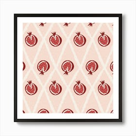 Pomegranates pattern Art Print