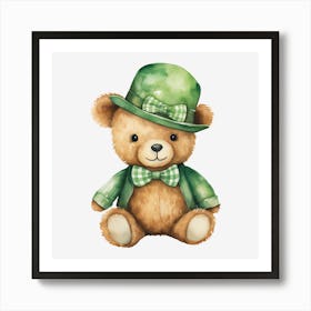 St Patrick'S Day Teddy Bear 8 Art Print