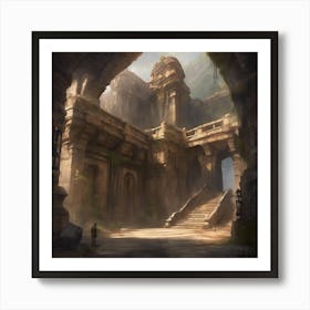 Ruins Of An Ancient City 2 Art Print