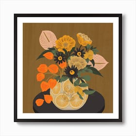 Flowers For Virgo Square Art Print