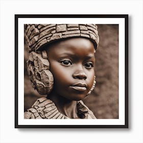 Portrait Of African Girl Poster