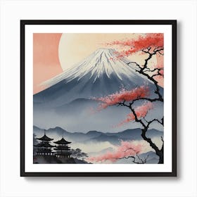 Mt Fuji Canvas Art Art Print