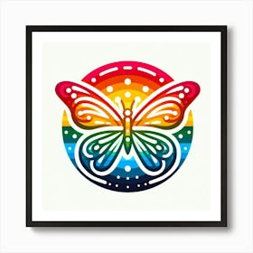 Rainbow Butterfly 23 Art Print