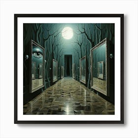 Mirrors In The Forest Art Print