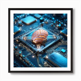 Artificial Intelligence Brain In Close Up Miki Asai Macro Photography Close Up Hyper Detailed Tr (19) Poster