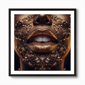 Lips Aglow Art Print