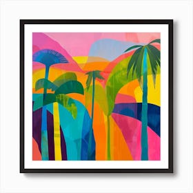 Abstract Travel Collection Manuel Antonio Costa Rica 2 Art Print