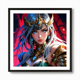 Default A Gracefully Fierce Anime Warrior Princess Her Intrica 2 (11) Art Print