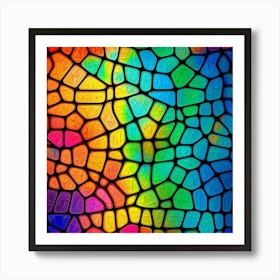 Stained Glass Background 4 Art Print