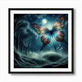 Butterfly In The Forest 14 Art Print