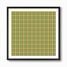 Plaid Fabric 106 Art Print