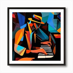 Jazz Pianist Art Print