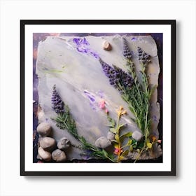 Abstract Of Lavender Art Print