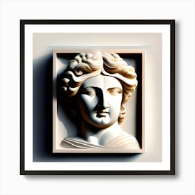 Greek Goddess Head 1 Art Print