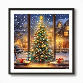 Christmas Tree In The Window 3 Poster