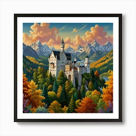 Neuschwanstein Castle Art Print